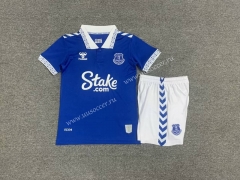2023-24 Everton Home Blue Kid/Youth  Soccer Uniform-AY