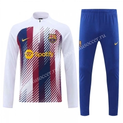 2023-24  Barcelona Red&Blue Thailand Tracksuit Uniform-4627