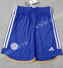 2023-24 Leicester City Home  Blue  Thailand Soccer Shorts-2886