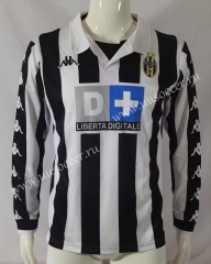 Retro Version 99-00  Juventus  Home White&Black Thailand LS Soccer Jersey AAA-503