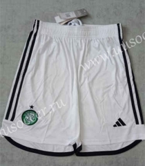 2023-24 Celtic Home White Thailand Soccer Shorts-2886