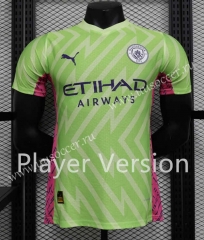 Player version 2023-24 Manchester City  Green Thailand Soccer Training Jersey-888