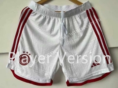 Player version 2023-24 Ajax Home White Thailand Soccer Shorts-4691