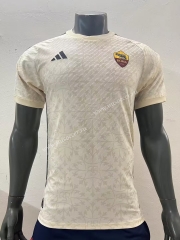 Player version 2023-24  AS Roma Away White Thailand Soccer Jersey AAA-4506