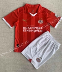 2023-24 PSV Eindhoven Home Red Soccer Uniform-AY