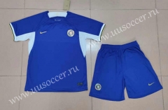 2023-24 Chelsea Home Blue Soccer Uniform-718