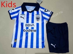 2023-24  Monterrey White & Blue Soccer kids  Uniform-507