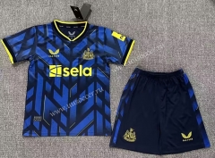 2023-24 Newcastle United 2nd Away Royal Blue  kids Soccer Uniform
