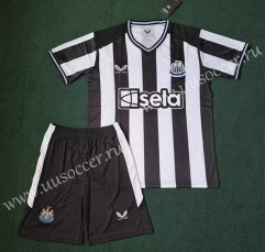 2023-24 Newcastle United Home White&Black Soccer Uniform-3454