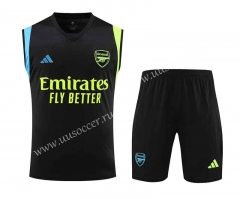 2023-24 Arsenal Black Thailand Vest Uniform-418