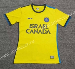 2023-24 Maccabi Tel Aviv   Home Yellow Thailand Soccer Jersey AAA-709