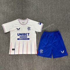 2023-24 Rangers  Away White Thailand  Soccer Unifrom