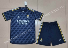 2023-24  Real Madrid Away Royal Blue   Soccer Uniform-718