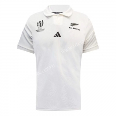 2023-24 New Zealand Away White Thailand Rugby Shirts