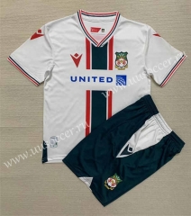2023-24 Wrexham Away White Soccer Uniform-AY
