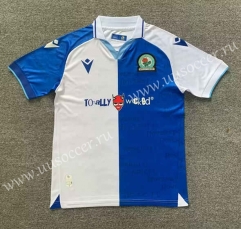2023-24 Blackburn Rovers Home Blue & White Thailand Soccer Jersey AAA-512