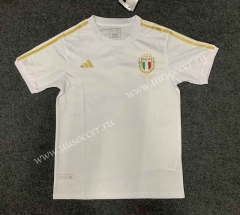 （s-4xl）120th Anniversary Edition  Italy White Thailand Soccer Jersey AAA-GB（logo Offset style）