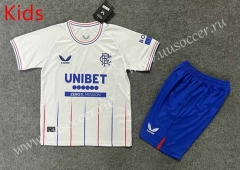 2023-24 Rangers  Away White Thailand  Soccer Unifrom-6748