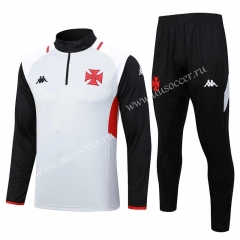 2023-24 CR Vasco da Gama Light Gray  Thailand Soccer Tracksuit Uniform-815
