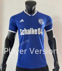 Player Version 2023-24  FC Schalke 04 Home Blue Thailand Soccer Jersey AAA-SJ