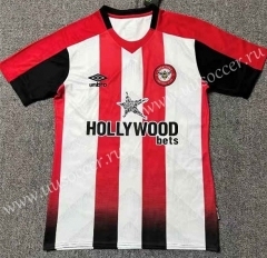 2023-24  Brentford Home Red&White Thailand Soccer Jersey AAA-709