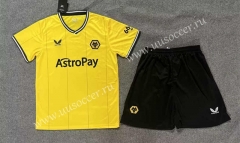 2023-24  Wolverhampton Wanderers Home Yellow Soccer Uniform-8975
