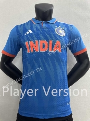 Player Version 2023-24 India  Home Blue  Thailand Soccer Jersey AAA-2016
