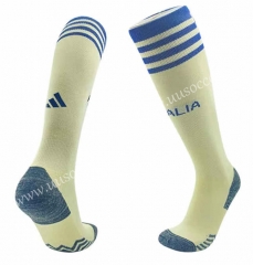 2023-24 Italy Away White  Soccer Socks