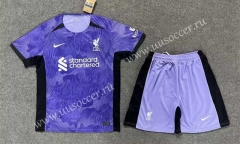 2023-24 Liverpool Purple Thailand Soccer Uniform-AY