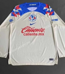 2023-2024 Club America Home Yellow LS Thailand Soccer Jersey AAA-912