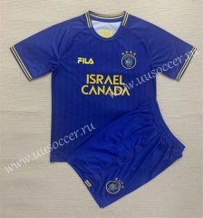 2023-2024 Maccabi Tel Aviv Away Blue Kids/Youth Soccer Uniform-AY