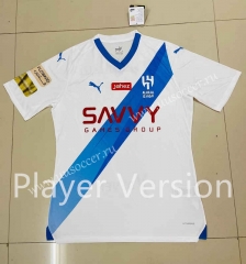 Player version2023-24 Al Hilal Away White  Thailand Soccer Jersey-5925