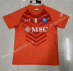 （s-4xl）2023-24 Napoli Goalkeeper  Orange Thailand  Soccer Jersey-0485