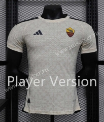 Player version 2023-24  AS Roma Away White Thailand Soccer Jersey AAA-888