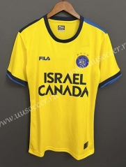 2023-24 Maccabi Tel Aviv   Home Yellow Thailand Soccer Jersey AAA-9171