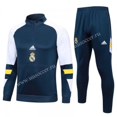 2023-24  Real Madrid Royal Blue Thailand Tracksuit Uniform-815
