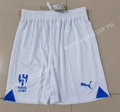 2023-24 Al Hilal Away White Thailand Soccer Shorts-2886