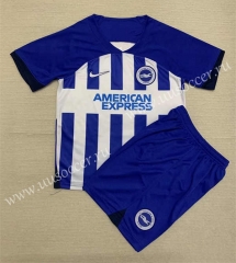 2023-2024 Brighton & Hove Albion Home Blue&White Soccer Uniform-AY