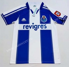 Retro Version 98-99 Porto Home Blue&White Thailand Soccer Jersey AAA-2282