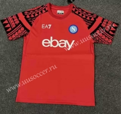 2023-24 Napoli  Red Thailand Training Soccer Jersey-2483