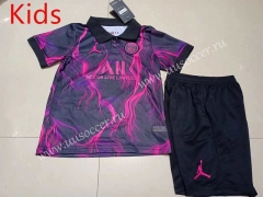 2023-2024 Paris SG Black&Purple Kids/Youth Soccer Uniform-507