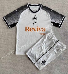 2023-2024 Swansea City Home White Soccer Uniform-AY