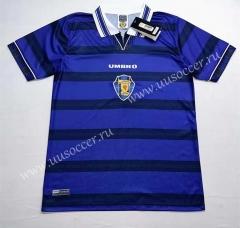 Retro Version 1998 Scotland Home Royal Blue Thailand Soccer Jersey AAA-2282