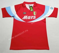 Retro Version 90-91 Napoli Away Red Thailand Soccer Jersey AAA-2282
