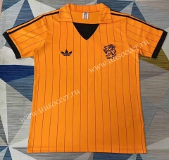 Retro Version 74-84 Netherlands Home Orange Thailand Soccer Jersey AAA-2282