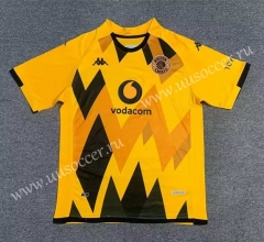 2023-24  Kaizer Chiefs Home Yellow  Thailand Soccer Jersey-512