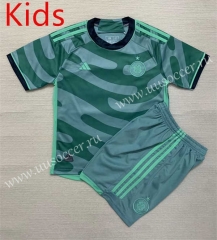 2023-24  Celtic 3rd Away Green kids Soccer Uniform-AY