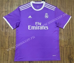 Retro Version 16-17 Real Madrid Away Purple Thailand Soccer Jersey AAA-SL