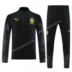 2023-2024 Borussia Dortmund Black Thailand Soccer Jacket Uniform-4627