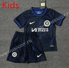 2023-2024 Chelsea Away Blue Kid/Youth Soccer Uniform-DD1